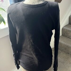 H&M Men’s Black Small Thermal Long Sleeve Shirt